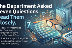 The Department Asked Seven Questions. Read Them Closely.