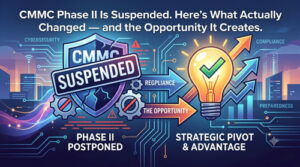 CMMC Phase II Is Suspended. Here's What Actually Changed — and the Opportunity It Creates.