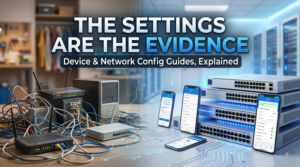 The Settings Are the Evidence: Device & Network Config Guides, Explained